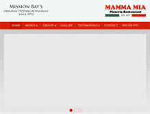 Tablet Screenshot of mammamia.co.nz